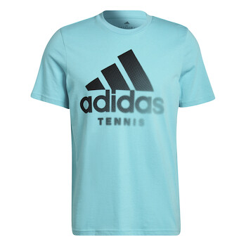 Férfipóló adidas  Tennis Category Graphic T-Shirt Aqua