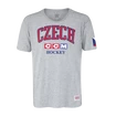 Férfipóló CCM  FLAG TEE TEAM CZECH Athletic Grey