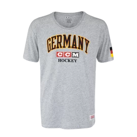 Férfipóló CCM FLAG TEE TEAM GERMANY Athletic Grey