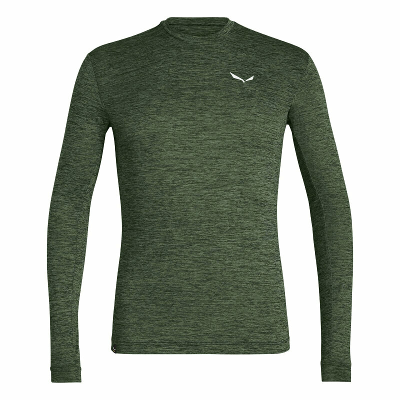 Férfipóló Salewa  PUEZ MELANGE DRY M L/S TEE