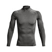Férfipóló Under Armour  HeatGear Armour Comp Mock LS Gray
