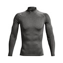 Férfipóló Under Armour  HeatGear Armour Comp Mock LS Gray
