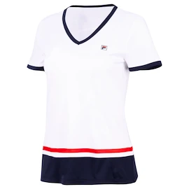 Fila T-Shirt Elisabeth Girls White/Navy Lánykapóló