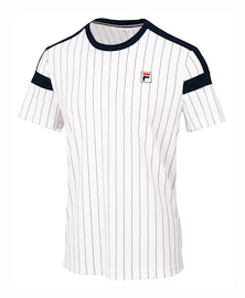 Fila T-Shirt Stripes Jascha White Alyssum Férfipóló