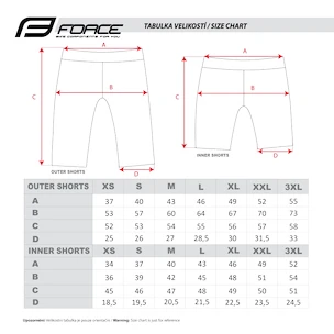 Force  Blade MTB red Kerékpáros rövidnadrág férfiaknak