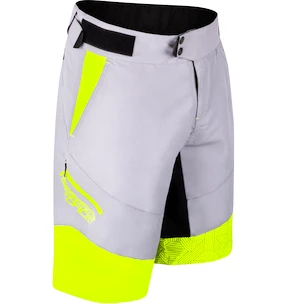 Force  Storm grey/yellow Kerékpáros rövidnadrág férfiaknak S