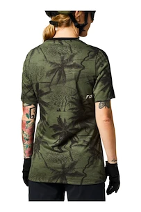 Fox  Womens Ranger Drirelease SS Jersey Olive Green Női kerékpáros mez