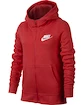 Gyerek Nike Sportswear kapucnis pulóver piros