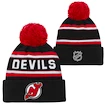 Gyerekek téli sapka Outerstuff JACQUARD mandzsettás kötött Pom NHL New Jersey Devils