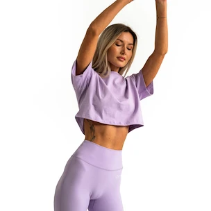 GymBeam  Limitless Cropped T-shirt Lavender Női ujjatlan póló S