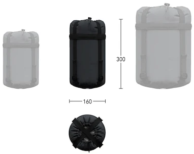 Hannah  Scout 120 Dark Shadow/Anthracite 180 cm Hálózsák
