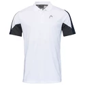 Head  Club 22 Tech Polo Shirt Men White/Dark Blue Férfipóló