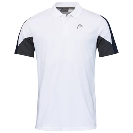 Head Club 22 Tech Polo Shirt Men White/Dark Blue Férfipóló