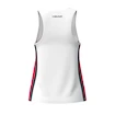 Head  CLUB 25 Tank Top Girls Red/White Ujjatlan lánykapóló