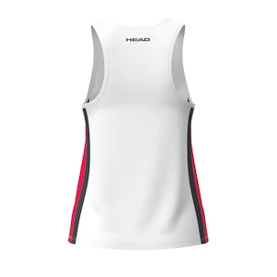 Head  CLUB 25 Tank Top Girls Red/White Ujjatlan lánykapóló