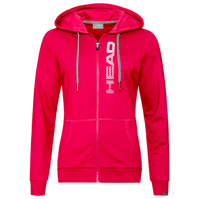 Head  Club Greta Hoodie Magenta/White Női melegítőfelső