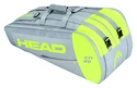 Head  Core Supercombi 9R Grey/Neon Yellow  Táska teniszütőhöz