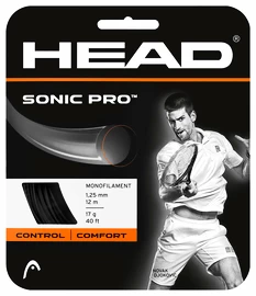 Head Sonic Pro 17 fekete 1,25 mm teniszhúr (12 m)