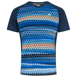Head  Vision Topspin T-Shirt Men Dark Blue/Print Férfipóló