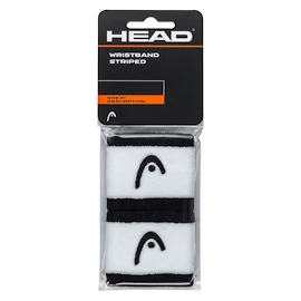 Head Wristband STRIPED 2.5 Black/White Csuklópántok
