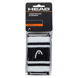 Head Wristband STRIPED 5 Black/White Csuklópántok