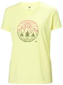 Helly Hansen  Skog Recycled Graphic Tee Fadded Yallow Női póló