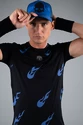 Hydrogen  Flames Tech Tee Black/Bluette Férfipóló