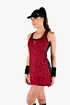 Hydrogen  Panther Tech Dress Black/Red Ruha