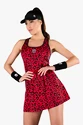 Hydrogen  Panther Tech Dress Black/Red Ruha