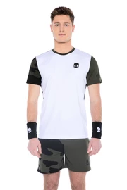 Hydrogen Tech Camo Tee White/Military Green Férfipóló