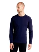Icebreaker  200 Oasis LS Crewe Midnight Navy Férfipóló