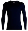 Icebreaker  200 Oasis LS Crewe Midnight Navy Férfipóló XXL