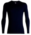 Icebreaker  200 Oasis LS Crewe Midnight Navy Férfipóló XXL