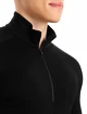 Icebreaker  M 260 Tech LS Half Zip Black Férfipóló