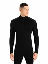 Icebreaker  M 260 Tech LS Half Zip Black Férfipóló
