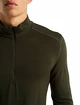 Icebreaker  M 260 Tech LS Half Zip Loden Férfipóló