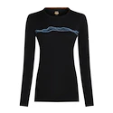 Icebreaker Merino 200 Oasis LS Crewe Mountain Pulse Black Női póló M