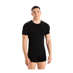 Icebreaker Merino Anatomica 150 SS Crewe Black Férfipóló