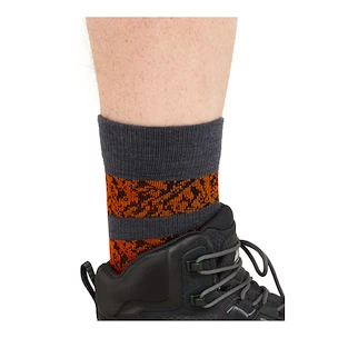 Icebreaker Merino Hike+ Light Crew Natural Summit Graphite/Blaze/Black  Férfizokni XL