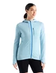 Icebreaker  Quantum III LS Zip Haze/Azul Női melegítőfelső