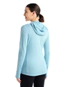 Icebreaker  Quantum III LS Zip Haze/Azul Női melegítőfelső