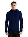 Icebreaker  Quantum III LS Zip Hood Royal Navy Férfi-melegítőfelső