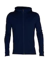 Icebreaker  Quantum III LS Zip Hood Royal Navy Férfi-melegítőfelső