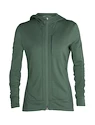 Icebreaker  Quantum III LS Zip Hood Sage Női melegítőfelső