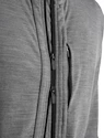 Icebreaker  Quantum III LS Zip Hoodie Metro/Black Férfi-melegítőfelső