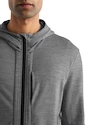 Icebreaker  Quantum III LS Zip Hoodie Metro/Black Férfi-melegítőfelső