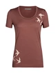 Icebreaker  Tech Lite II SS Scoop Tee Shapes Grape Női póló