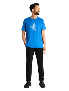 Icebreaker  Tech Lite II SS Skiing Yeti  Lazurite Férfipóló