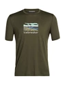 Icebreaker  Tech Lite II SS Tee Trailhead Loden Férfipóló