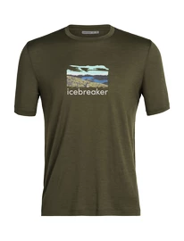 Icebreaker  Tech Lite II SS Tee Trailhead Loden  Férfipóló